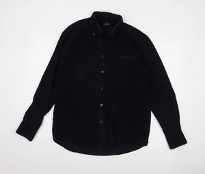 Pierre Cardin Men's Black Button-Up Shirt L - Picture 1 of 12