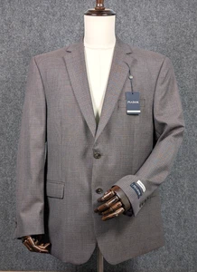 Blazer Jos A Benks Calce Tradicional Para Hombres 44R Gris Pata de Gallo Mezcla de Lana a Cuadros Nuevo con Etiquetas - Imagen 1 de 17