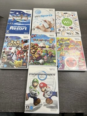 JPN Wii Game Lot:Super Smash Bros. Brawl, Wii Sports, Mario Party 8 & MORE - Image 1 of 4