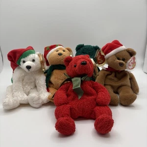 5 Stück Weihnachten Ty Beanie Babys siehe Beschreibung - Bild 1 von 21