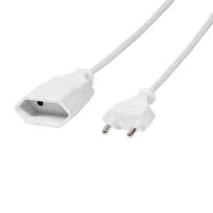 LogiLink Netzkabelverlängerung Eurostecker an Eurobuchse 3 m weiß - Bild 1 von 5