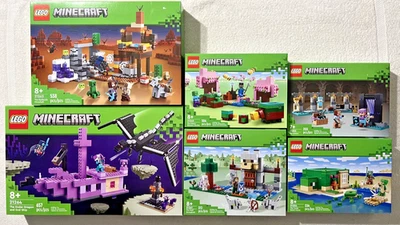 LEGO MINECRAFT LOT OF 6 SETS 21252 21254 21260 21261 21263 21264 *NEW UNOPENED* - Image 1 of 4
