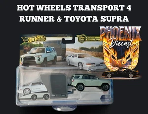 2024 Hot Wheels Premium Team Transport ‘18 Toyota 4Runner and ‘89 Toyota Supra - Picture 1 of 1