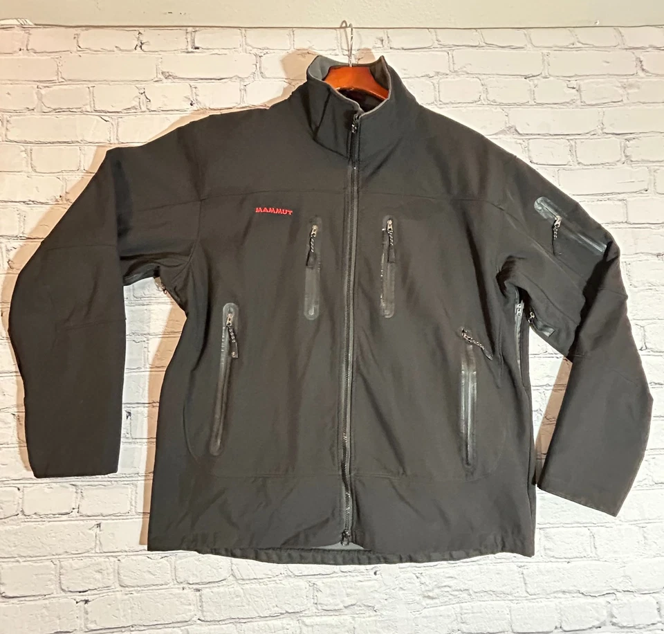 Mammut Windstopper Soft Shell Jacket Full Zip Black Men’s Size Medium 2XL - Image 1 of 4
