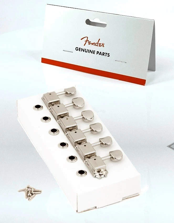 Genuine Fender Nickel Vintage Strat/Tele Stratocaster/Telecaster Tuners Machines