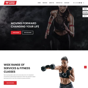 Fitness Center Websites Design for Sale with Free VPS Web Hosting - Picture 1 of 5
