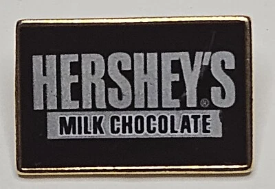 Prendedor de solapa publicitaria vintage de chocolate con leche Hershey's P75 Foto 1 de 4