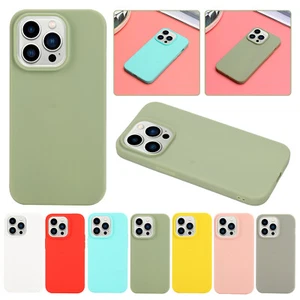 For iPhone 15 14 13 12 XR Soft Silicone TPU Slim Case Frosted Anti-slip Cover - Picture 1 of 55
