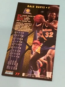 1994-95 Jam Session Indiana Pacers Basketball Card #77 Dale Davis - Picture 1 of 2