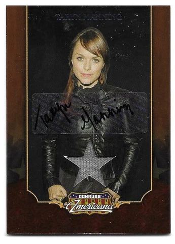 TARYN MANNING  2009 Donruss AMERICANA AUTOGRAPH Relic #'d 32/100  HUSTLE & FLOW Cover
