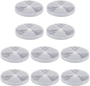 10-Pack Round Front Reflectors for Driveway, Fence, Gate, and Trailers - Picture 1 of 7