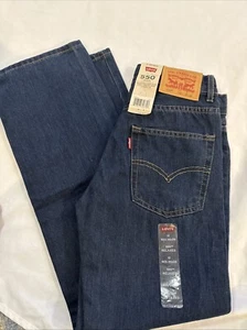 Levis 550 Relaxed Fit Straight Leg Jeans Boys Size 12 26x26 Denim Blue NWT - Picture 1 of 5