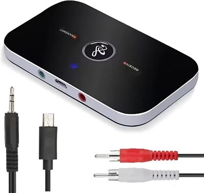Bluetooth 5.0 Transmitter Receiver 2 IN 1 Wireless Audio 3.5mm Jack Aux Adapter - Image 1 of 4