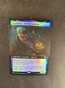 MTG Grazilaxx, Illithid Scholar Forgotten Realms EXTENDED ART FOIL NM - Picture 1 of 1