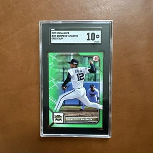 Shunpeita Yamashita 2022 Bowman NPB Green /99 #125 SGC 10 Mint RC USA Seller - Picture 1 of 2