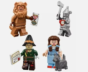 NEW - Lego ~ WIZARD OF OZ Minifigures ~ 71023 Dorothy, Scarecrow, Tin man, Lion - Picture 1 of 9