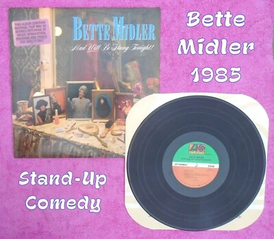 Bette Midler  "Mud Will Be Flung Tonight"  LP 1985 Adult Comedy Album  Unplayed - Image 1 of 4