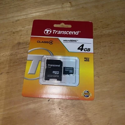 Transcend SanDisk microSDHC 4GB MicroSDHC Card - Retail - TS4GUSDHC4 - Image 1 of 4