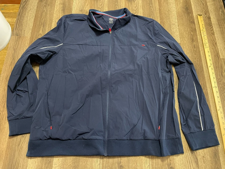 Athletic Works Jacket, Men's Size 3XL, Blue, Windbreaker, Full Zip, Long Sleeve - Image 1 of 4