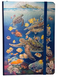 Hawaiian Ocean of Friends Foil Journal Notebook "5 x 7" - Picture 1 of 2