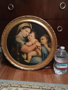 Framed Madonna della Seggiola Raphael The Madonna Of The Chair Jesus Mary Large - Picture 1 of 22