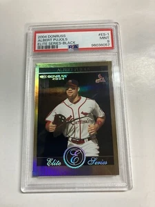 Rare 1/1 Psa 9 2004 Donruss Albert Pujols elite series Black 13/150 Es-1 - Picture 1 of 2