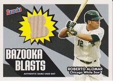 Roberto Alomar 2005 Topps Bazooka GAME USED BAT Card WHITE SOX