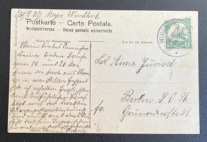 POSTAL WINDHUK DE ÁFRICA OCCIDENTAL ALEMANA. ALGUNAS MARCAS/DESGASTE/PLIEGUES/DAÑOS. - Imagen 1 de 2