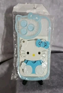 iPhone 13 Pro Cute 3D Hello Kitty Phone Case with Swivel Mirror - Picture 1 of 4