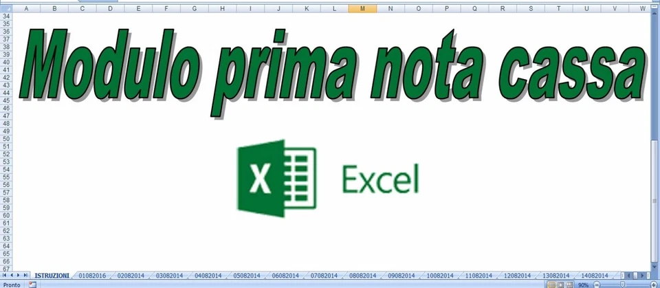 MODULO PRIMANOTA CASSA CON EXCEL - Immagine 1 di 1