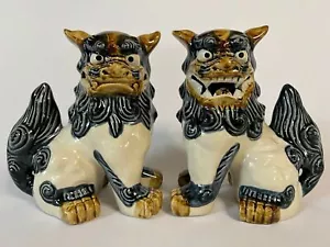 SHISA Shishi Figur Ornament Keramik Keramik Ware Löwe Hund Okinawa Japan H8 Zoll - Bild 1 von 15