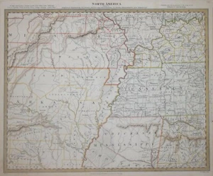 HOJA X DE AMÉRICA NORTE - ARKANSAS, TENNESSEE... PARA EL DUK, PUBLICADO 1833. - Imagen 1 de 1