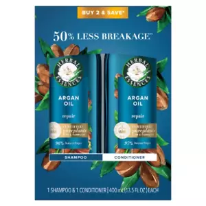 Herbal Essences Pure Plants Blend Argan Oil Color-Safe Shampoo,13.5 fl oz/2ct - Picture 1 of 14