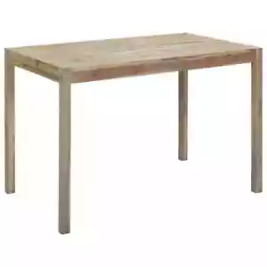 Stylish Dining Table Durable Solid Acacia Wood 120cm Display Furniture Brown - Picture 1 of 6