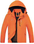 Tezo Mens Rain Jacket Waterproof Hooded Hiking Coat Lightweight Windbreaker Xxl
