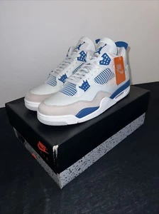 Original  NIKE Air Jordan 4 OG Retro Military Blue Industrial Blue EU47 US12,5 - Bild 1 von 9