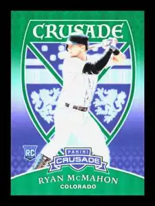 Ryan McMahon /50 Green Prizm #15 SP 2018 Panini Chronicles Crusade Rookie RC - Picture 1 of 3