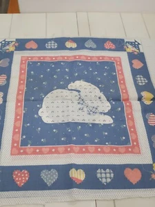 1 Yard Pillow Panels Lamb & Bunny Auntie Em Hallmark Fabric New NOS - Picture 1 of 9