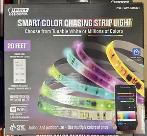 Feit Electric - 20 Feet Smart Color LED Chasing Strip Light (New And Sealed) - Picture 1 of 8