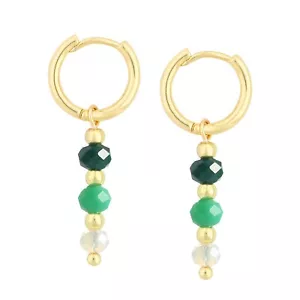 Earring Miyuki Delica Gold Plated Mix Color Beads Hoops Dangle Earrings - Picture 1 of 55