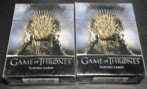 2X Game of Thrones Playing Cards Factory Sealed Deck VHTF Rare Dark Horse Deluxe - Picture 1 of 5