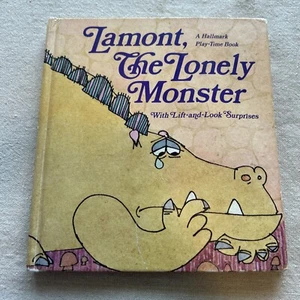 Lamont The Lonely Monster LIFT & LOOK SURPRISES Hallmark book by Dean Walley HC - Picture 1 of 16