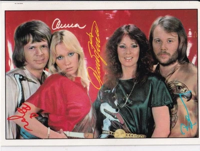 Abba -  Bravo Autogrammkarte - Musiker & Band , Sänger/ in - Hero- Top - Bild 1 von 2