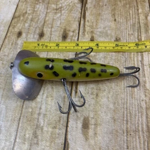 Fred Arbogast Musky Jitterbug 700 Vintage Muskie Angelköder Frosch 3 Haken selten - Bild 1 von 6
