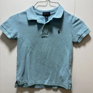 Polo Ralph Lauren Boys Short Sleeve Polo Shirt Toddler Size 4T Blue - Picture 1 of 6