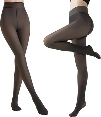 Damen Strumpfhosen Plüschstrümpfe Perfekt Beine Abnehmen Gefälschte - Bild 1 von 4