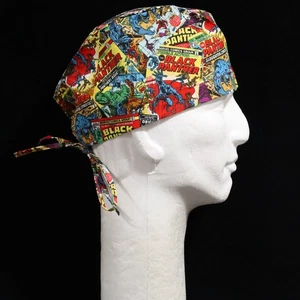 Black Panther All Over Theme Scrub Hat - Picture 1 of 1