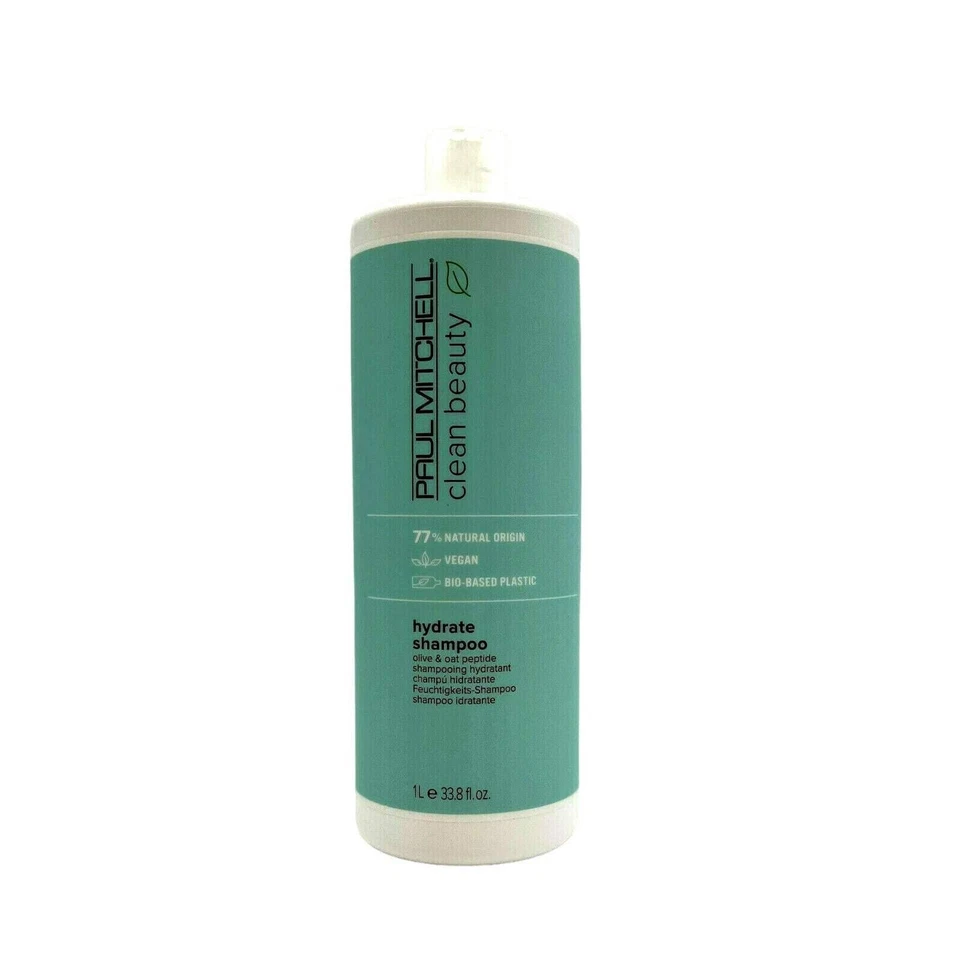 Paul Mitchell Clean Beauty Hydrate Shampoo 77& Natural Origin Vegan 33.8 oz - Image 1 of 1