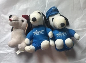 Snoopy Plush Lot. 3 Pcs. Whitmans-Dan Brechner Plush - Picture 1 of 7