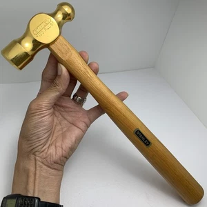 STANLEY TOOLS VENDEDOR HERRAMIENTA MARTILLO CHAPADA EN ORO ANTIGUO PREMIO CASI COMO NUEVO - Imagen 1 de 21